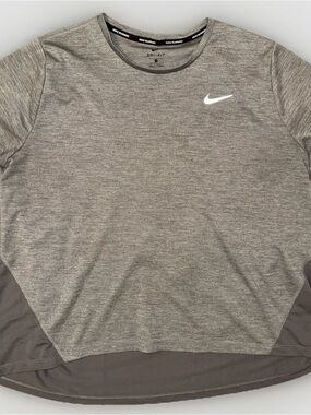 Nike Grey Long Sleeve Dri-FIT Athletic Tee